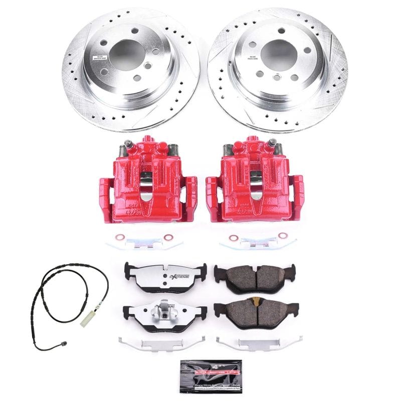 PowerStop — Z26 Street Performance Ceramic Brake Pad, Drilled Slotted Rotor, and Caliper Kit