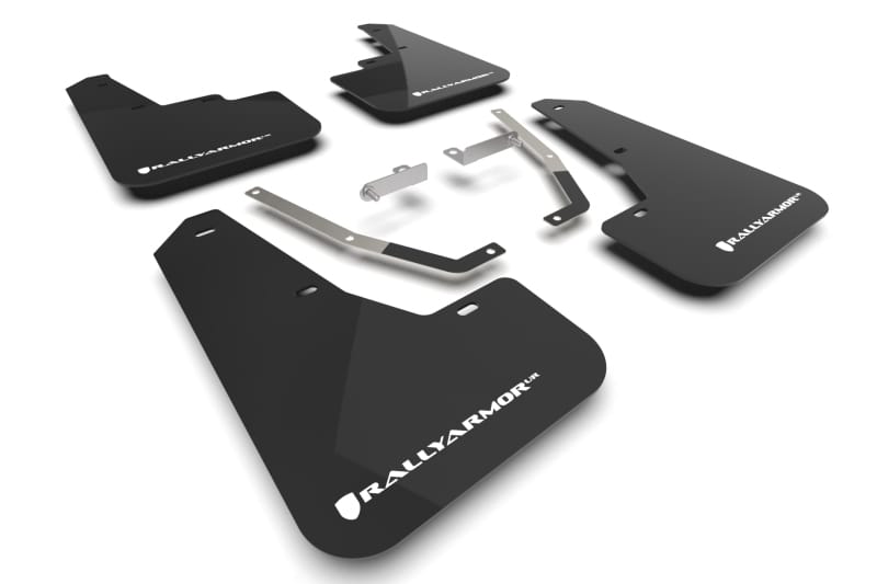 Rally Armor — Black Mud Flap/White Logo