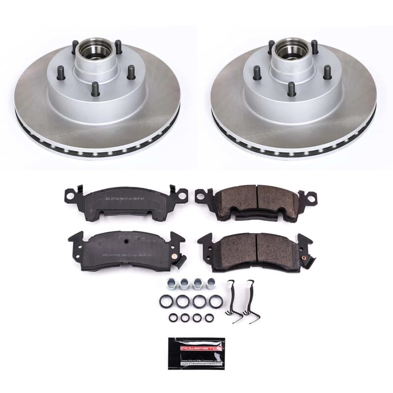 PowerStop — Semi-Coated Rotor and Low-Dust Ceramic Brake Pad Kit