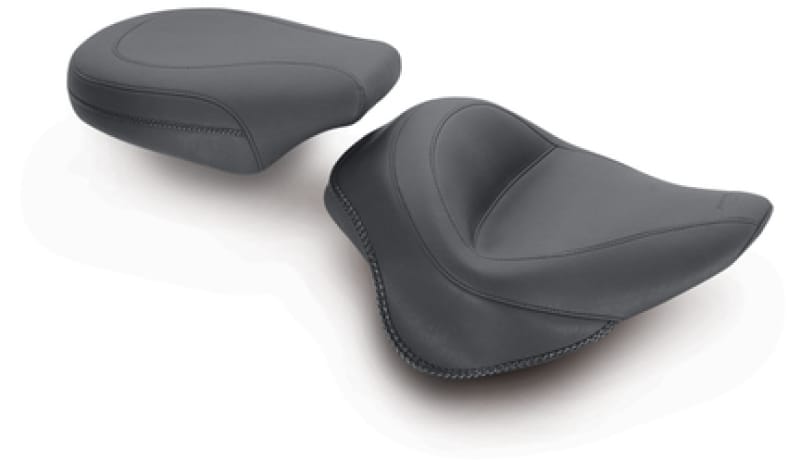 Mustang Motorcycle — Mustang 11-13 Harley Blackline, 12-17 Slim/Slim S Wide Touring Passenger Seat - Black