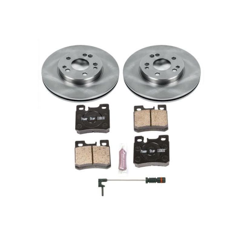 PowerStop — OE Stock Replacement Low-Dust Ceramic Brake Pad and Rotor Kit
