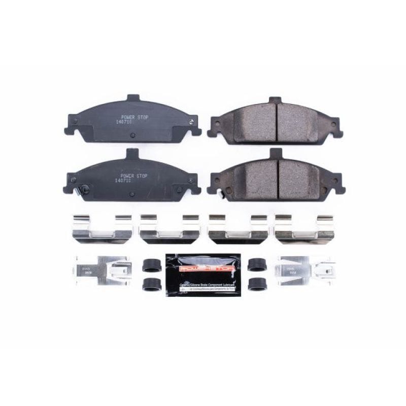 PowerStop — PowerStop - Z23 Daily Driver Carbon-Fiber Ceramic Brake Pads with Hardware Kit
