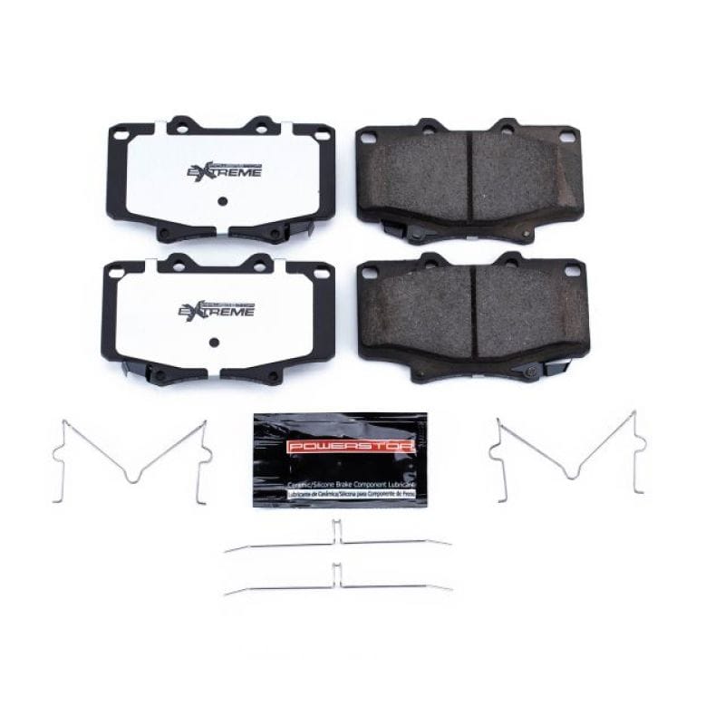 PowerStop — PowerStop - Z36 Truck and SUV Carbon-Fiber Ceramic Brake Pads with Hardware Kit