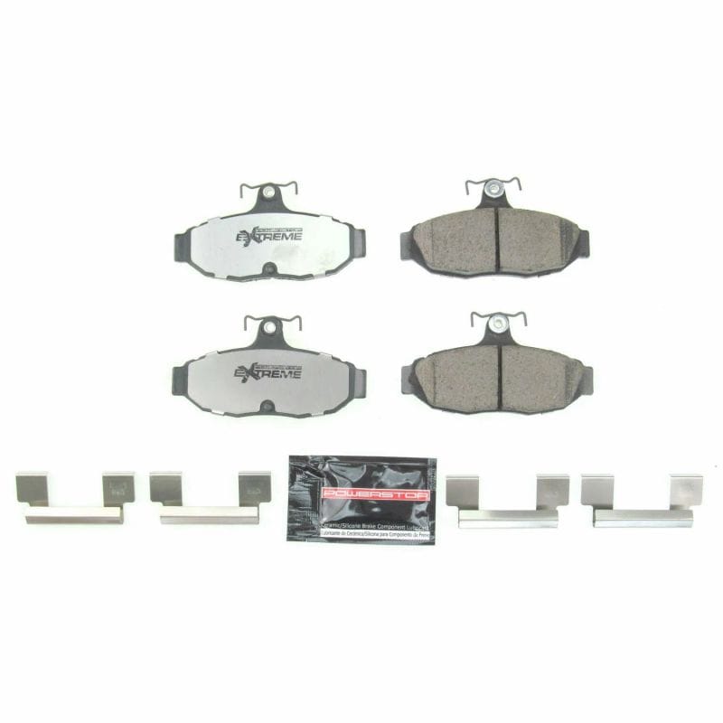 PowerStop — PowerStop - Z26 Performance Carbon-Fiber Ceramic Brake Pads with Hardware Kit