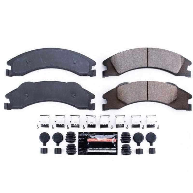 PowerStop — PowerStop - Z23 Daily Driver Carbon-Fiber Ceramic Brake Pads with Hardware Kit