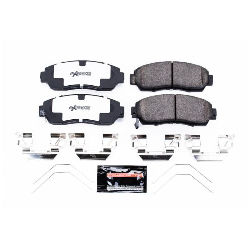 PowerStop — PowerStop - Z26 Performance Carbon-Fiber Ceramic Brake Pads with Hardware Kit