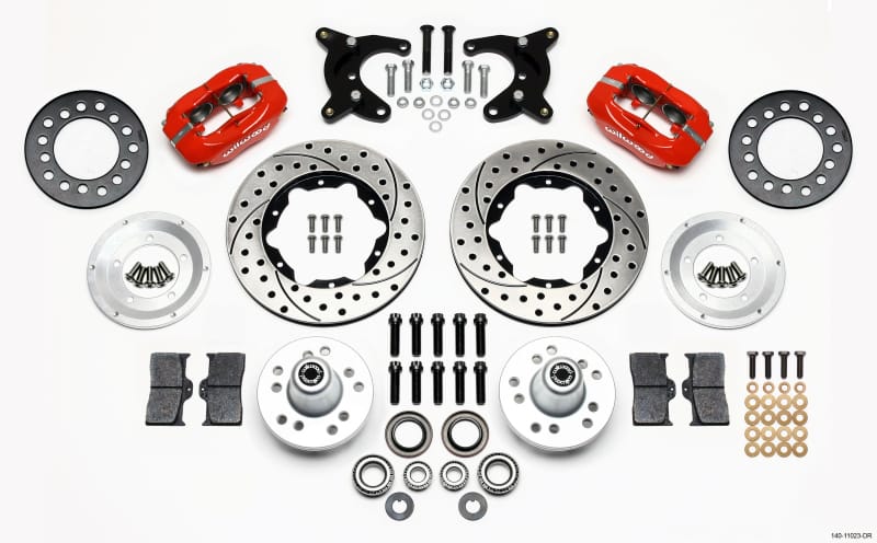 Wilwood — KIT,FRONT,A BODY,65-72,10in. DRUM,FDLI 11.00,SRP,RED