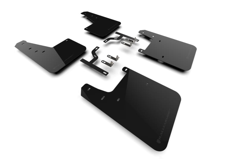 Rally Armor — Black Mud Flap/Metallic Black Logo