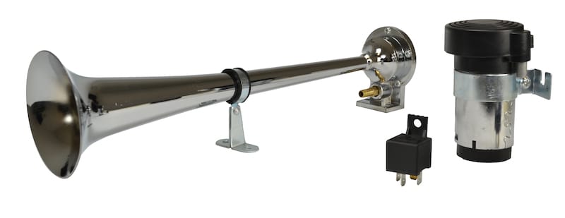 Hella — Hella Horn Kit Bl Chrome Air 1Trumpet 12V