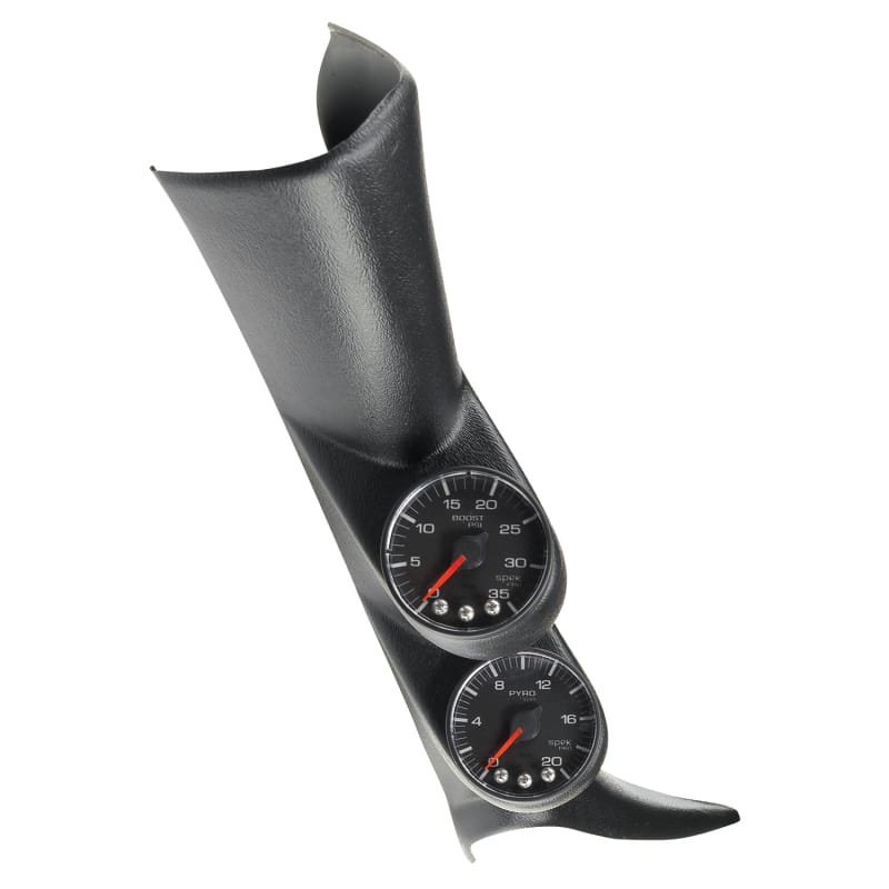 AutoMeter — DIESEL GAUGE KIT, A-PILLAR, GM 01-07, BOOST/EGT, 35PSI/2000?F, BLK, SPEK-PRO
