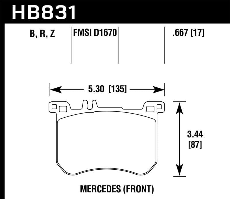 Hawk Performance — HPS 5.0 Disc Brake Pad