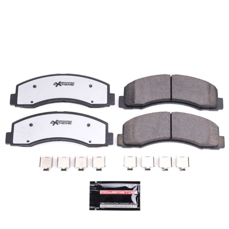 PowerStop — PowerStop - Z36 Truck and SUV Carbon-Fiber Ceramic Brake Pads with Hardware Kit