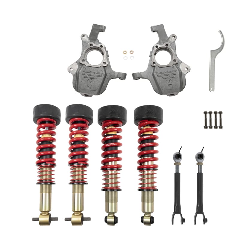 Belltech — PERFORMANCE COILOVER KIT W/ FRONT AND REAR HEIGHT ADJUSTABLE COILOVERS - 1104SPC
Complete Kit Inc. Front and Rear Height Adjustable Coilovers