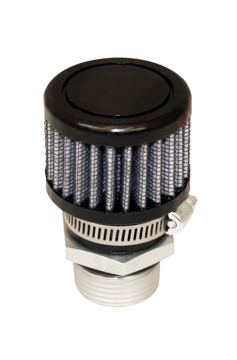 Moroso — Moroso GM LS Valve Cover Breather Kit - Moroso - Black Finish