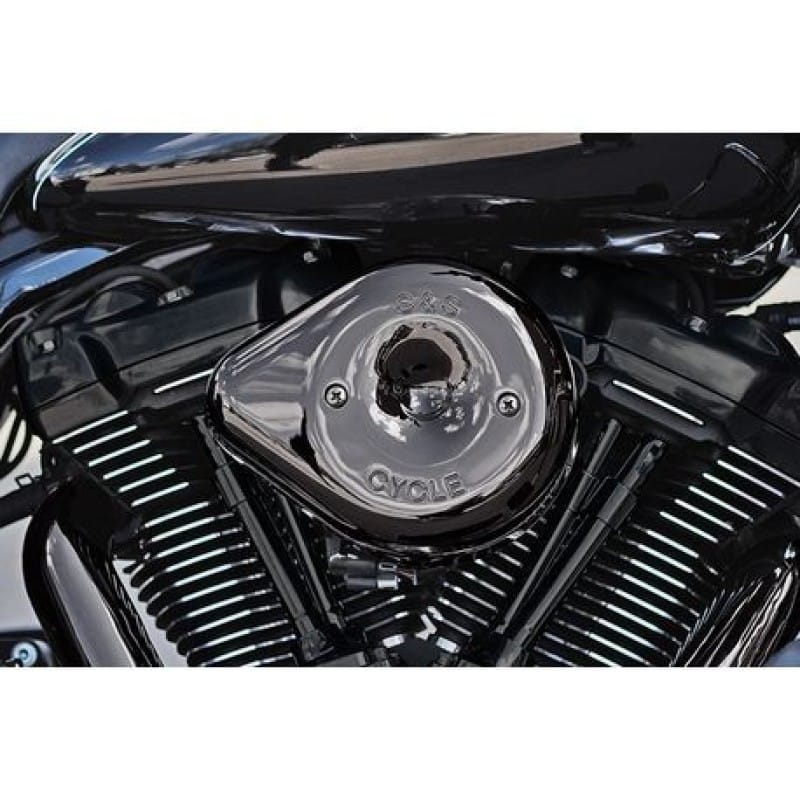 S&S Cycle — S&S Cycle 17-23 M8 Models Lava Chrome Stealth Teardrop Air Cleaner Kit