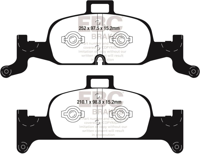 EBC — Redstuff Ceramic Low Dust Brake Pads