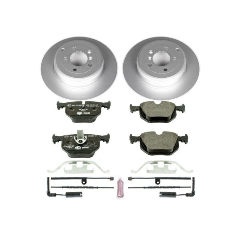 PowerStop — Genuine Geomet Coated Rotors, ECE-R90 Brake Pads + Hardware Kit