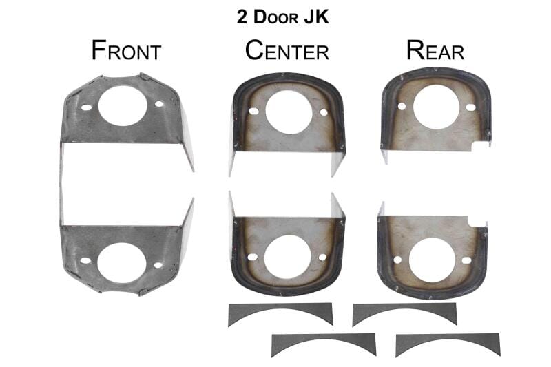 RustBuster — Rust Buster 2007-2018 Jeep Wrangler 2-Door Frame Body Mounts