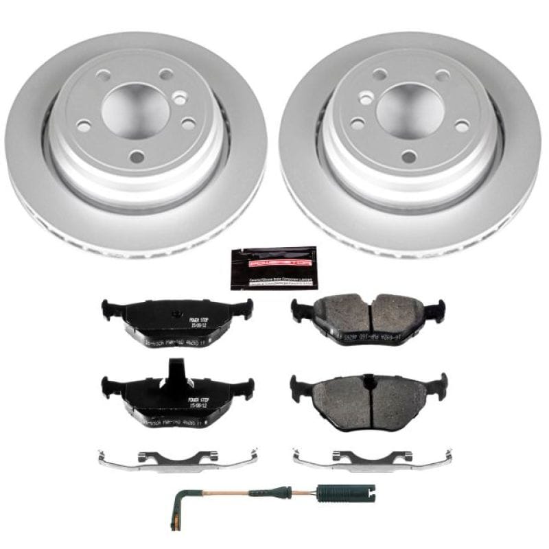 PowerStop — Genuine Geomet Coated Rotor and Carbon-Fiber Ceramic Brake Pad Kit