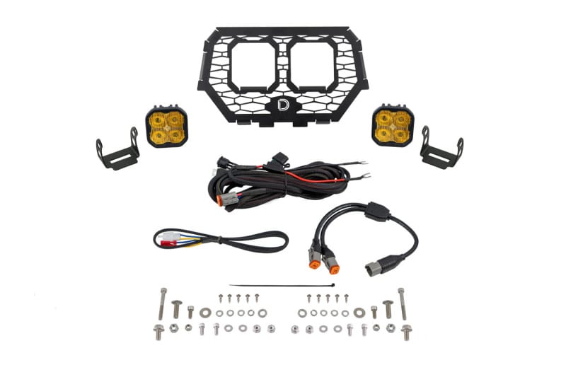 Diode Dynamics — Diode Dynamics 14-18 Polaris RZR XP Stage Series LED Grille Kit - Sport Yellow Fog