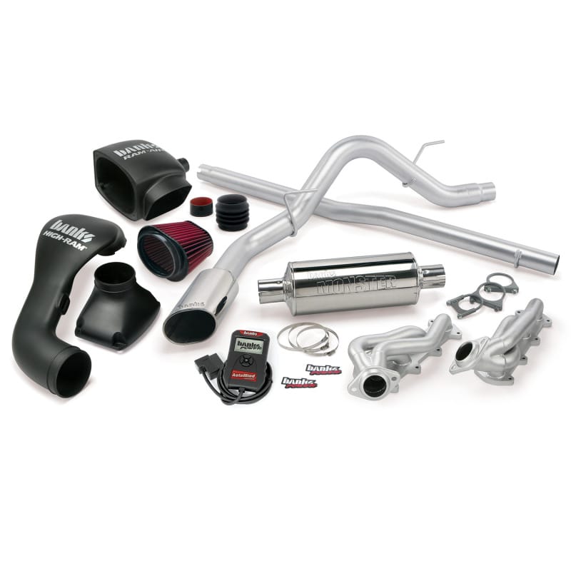 Banks Power — PowerPack Bundle, Complete Power System with Single Exit Exhaust, Chrome Tip
PowerPack System; Single Exh; S/S-Chrome Tip-2004-08 Ford 5.4L; F-150-CCSB