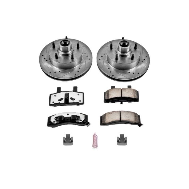 PowerStop — Z36 Truck and SUV Carbon-Fiber Ceramic Brake Pad and Drilled & Slotted Rotor Kit