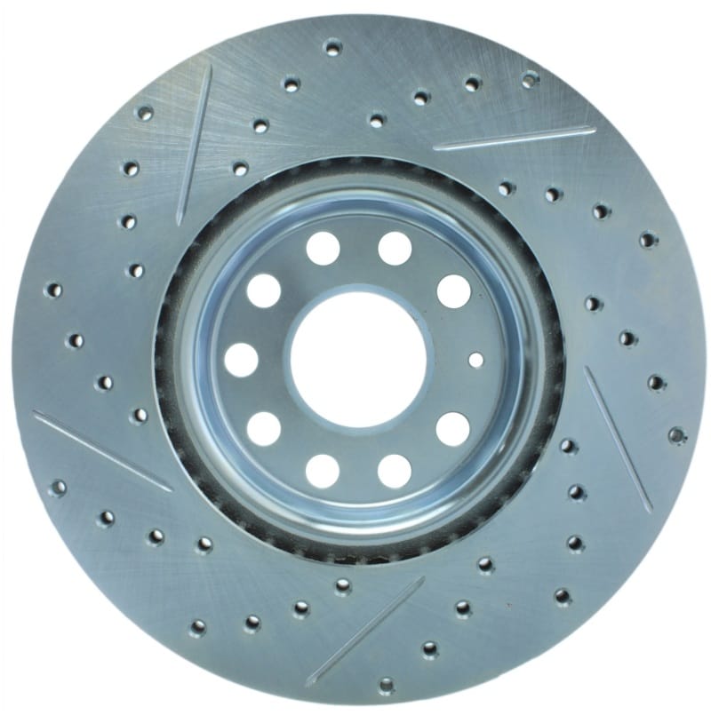 Stoptech — StopTech Select Sport Drilled and Slotted Brake Rotor; Front Left
