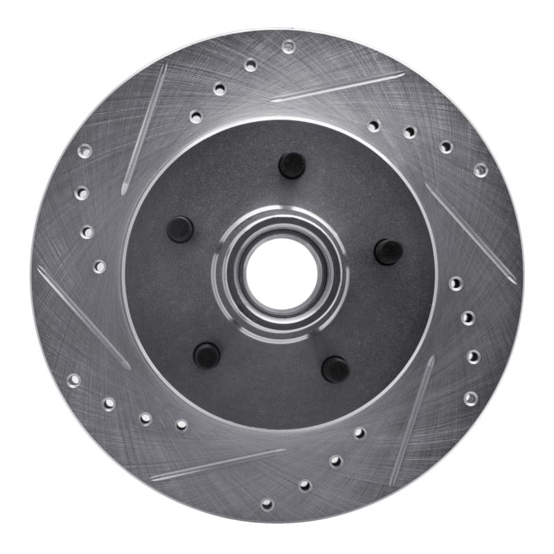 R1 Concepts — R1 Concepts Brake Rotor Drilled and Slotted Silver