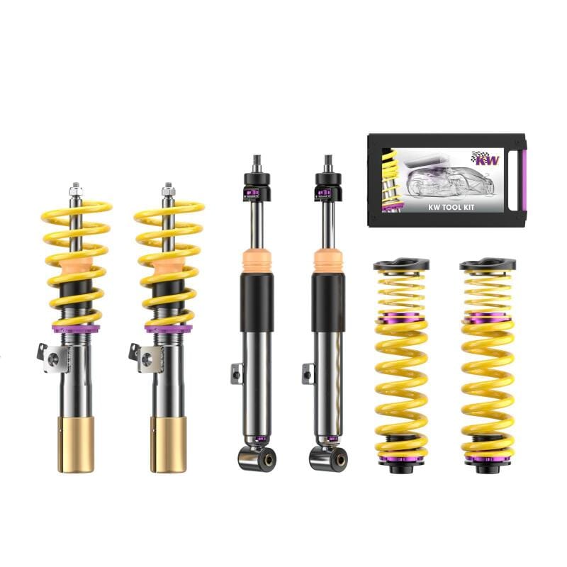 KW — Height Adjustable Coilovers with Independent Compression and Rebound Technology
KW COILOVER KIT V3 - 352200EQ