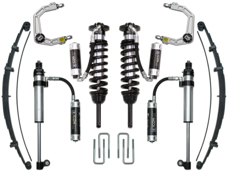 ICON — 05-15 TACOMA 0-3.5"/ 16-UP 0-2.75" STAGE 9 SUSPENSION SYSTEM W BILLET UCA
05-15 TACOMA 0-3.5"/16-23 0-2.75" STAGE 9 SUSPENSION SYSTEM W BILLET UCA