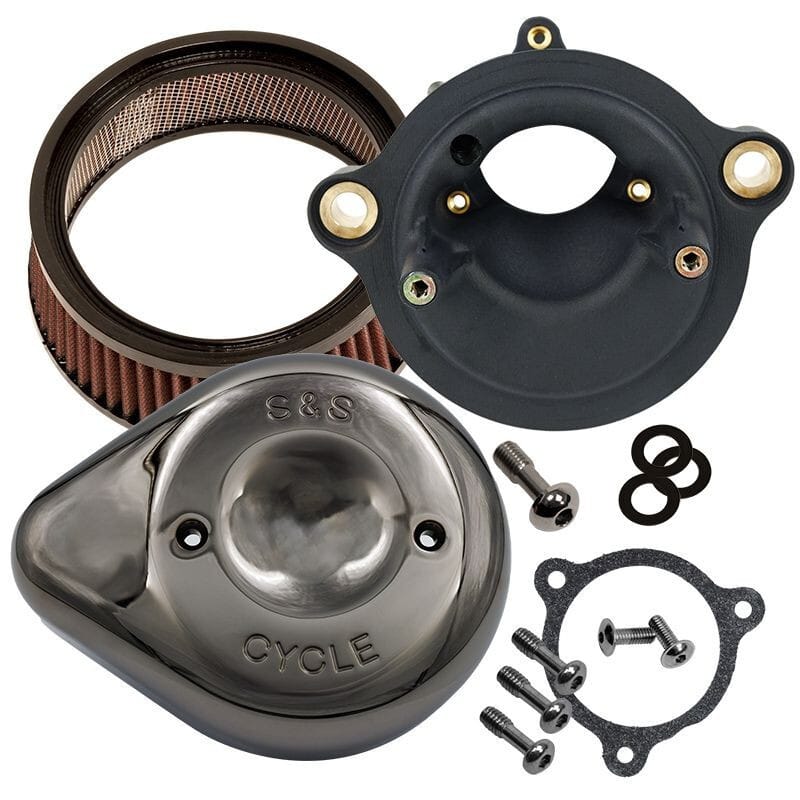 S&S Cycle — S&S Cycle 2023 CVO M8 Touring Models w/ VVT Stealth Air Cleaner Kit w/ Lava Chrome Teardrop