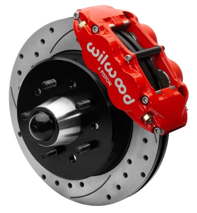 Wilwood — KIT,FRONT,FNSL6R,WWE 63-87 C10 IRON PRO SPINDLE,12.19 ROTOR,5 LUG,SRP,RED