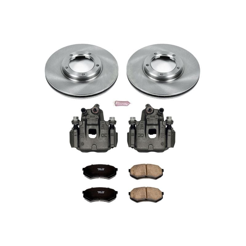PowerStop — OE Stock Replacement Low-Dust Ceramic Brake Pad, Rotor and Caliper Kit