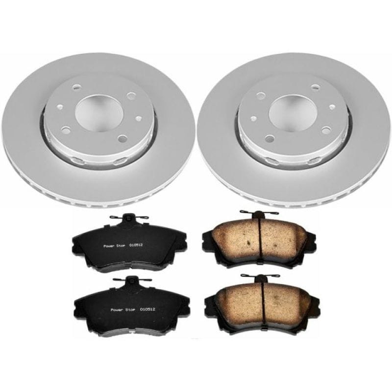 PowerStop — Genuine Geomet Coated Rotor and Carbon-Fiber Ceramic Brake Pad Kit