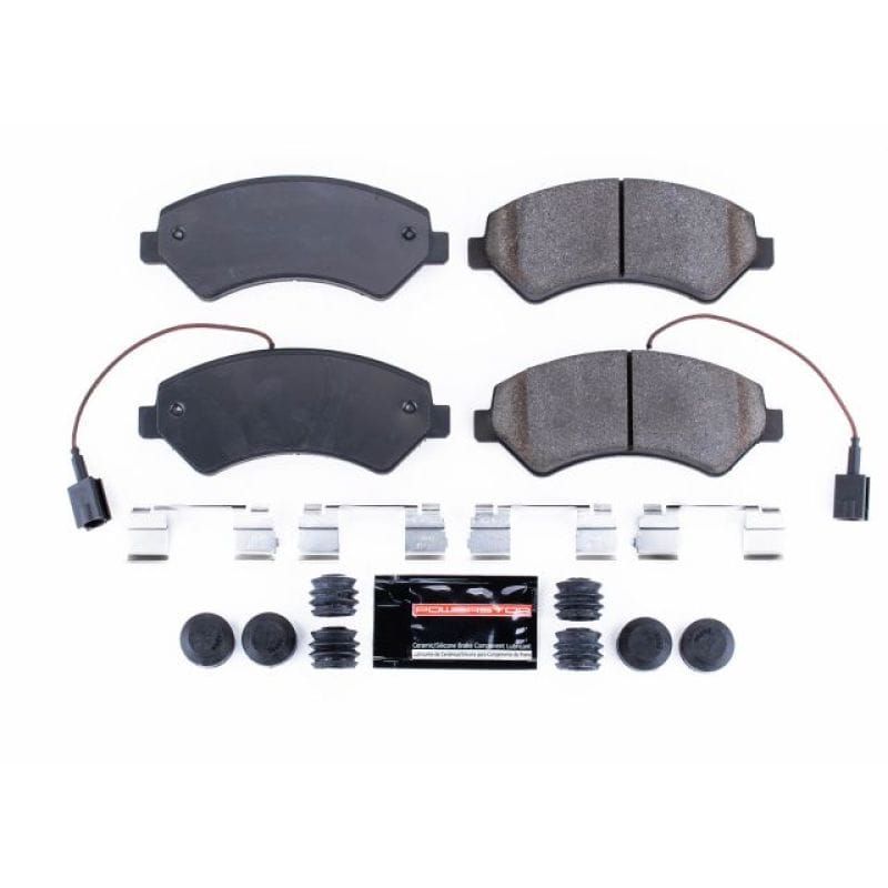 PowerStop — PowerStop - Z23 Daily Driver Carbon-Fiber Ceramic Brake Pads with Hardware Kit