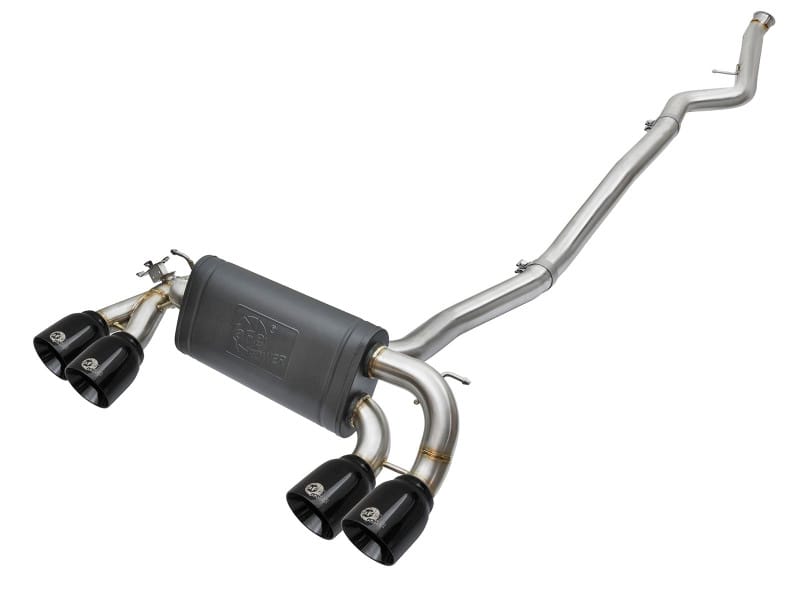 aFe — MACH Force-Xp Cat-Back Exhaust 3 to 2-1/2 IN 304 S/S w/ Black Tips