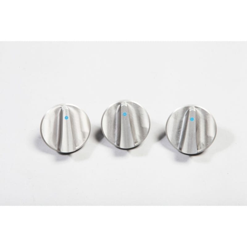Rugged Ridge — Dash Knob Kit, Climate Control, Aluminum, Blue; 07-10 Jeep Wrangler JK
Climate Control Knob Set