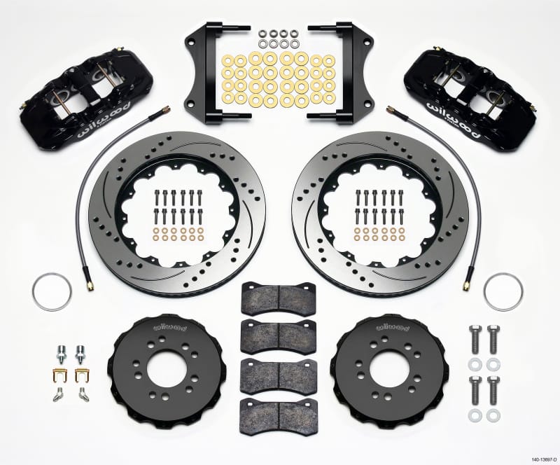 Wilwood — KIT,FRONT,C7 VETTE 2014-UP,AERO6,14.25 ROTOR,SRP,W/LINES
