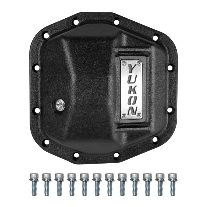 Yukon Gear & Axle — Yukon Hardcore Front Nodular Iron Cover for Jeep Wrangler JL Dana 44 Front