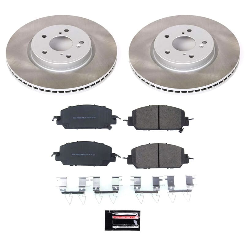 PowerStop — Semi-Coated Rotor and Low-Dust Ceramic Brake Pad Kit