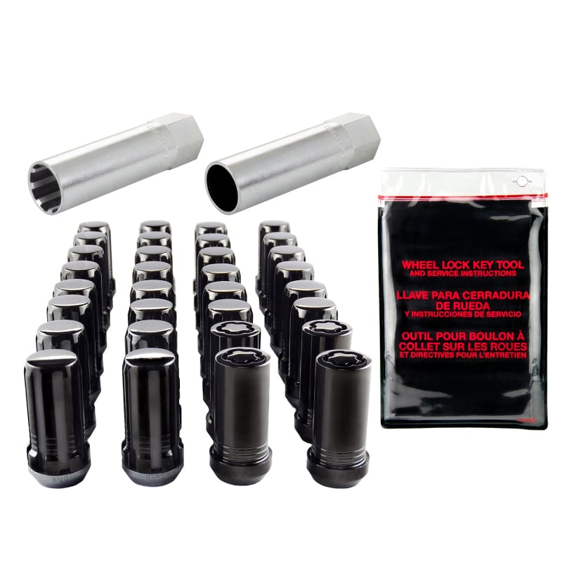 McGard — McGard SplineDrive Tuner 8 Lug Install Kit w/Locks & Tool (Cone) M14X1.5 / 22mm Hex - Blk