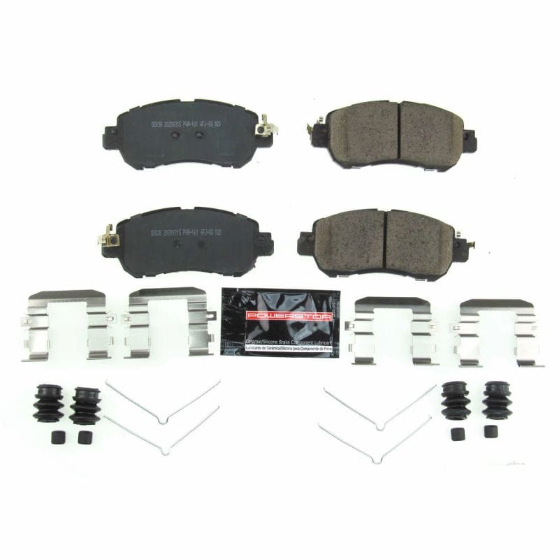 PowerStop — PowerStop - Z23 Daily Driver Carbon-Fiber Ceramic Brake Pads with Hardware Kit