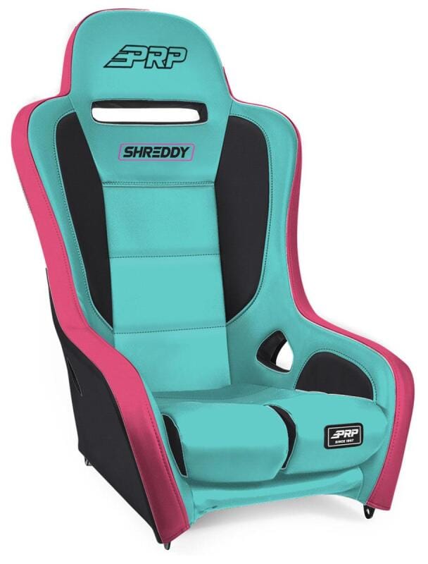 PRP Seats — PRP Shreddy Podium Suspension Seat - Pink/Teal / Black