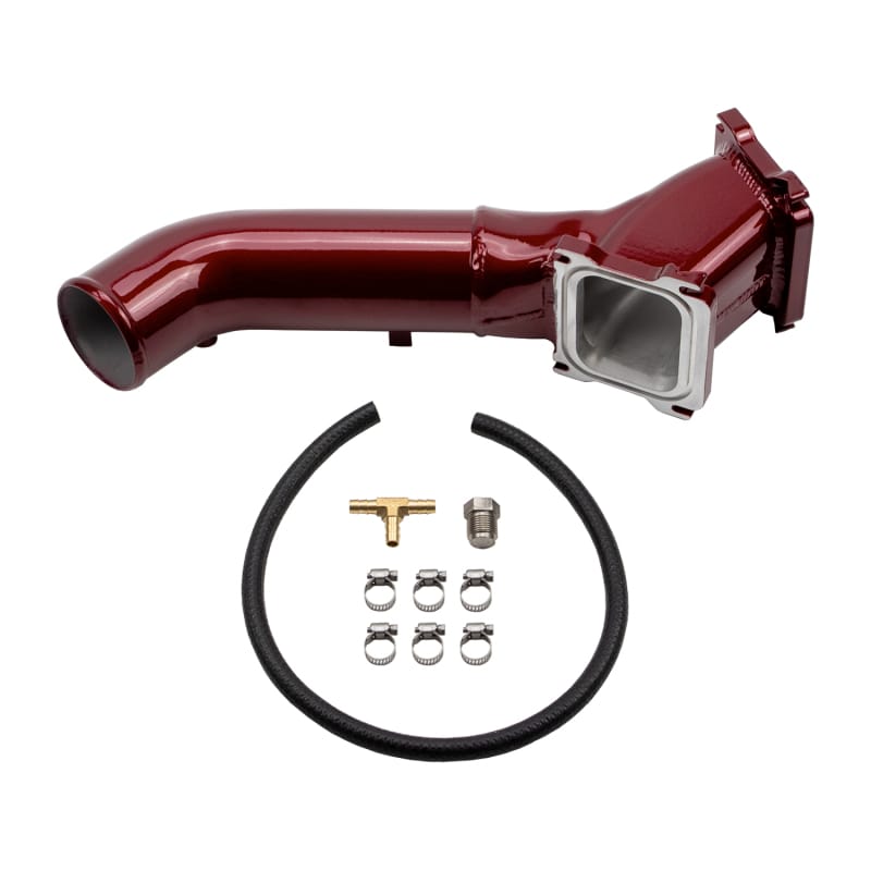 Wehrli — Y-Bridge, 3 in. for S300/S400 Single Turbo, 01-04 Duramax LB7, Gloss Black