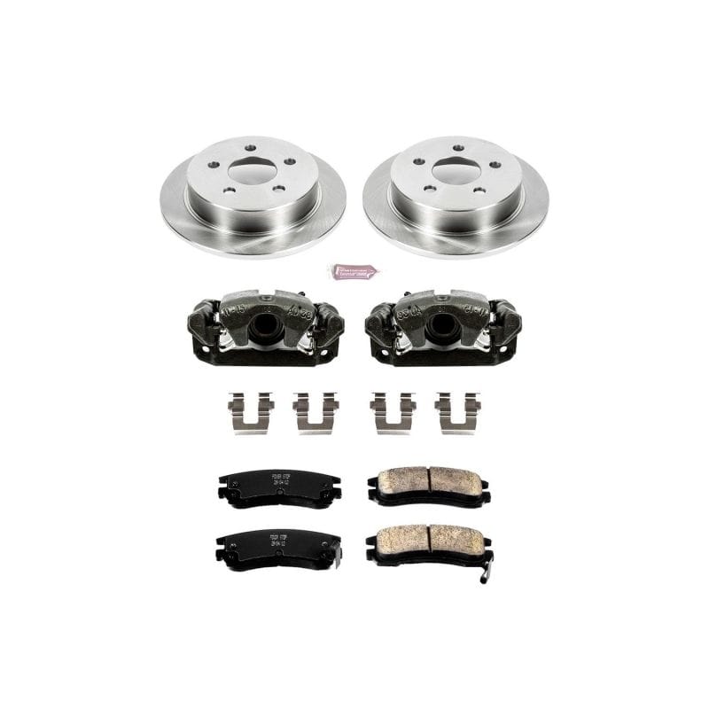 PowerStop — OE Stock Replacement Low-Dust Ceramic Brake Pad, Rotor and Caliper Kit