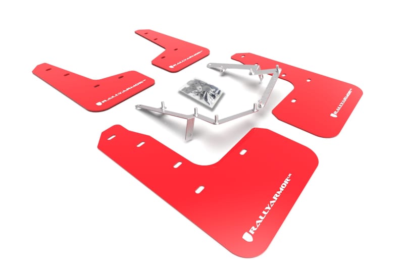Rally Armor — Red Mud Flap/White Logo