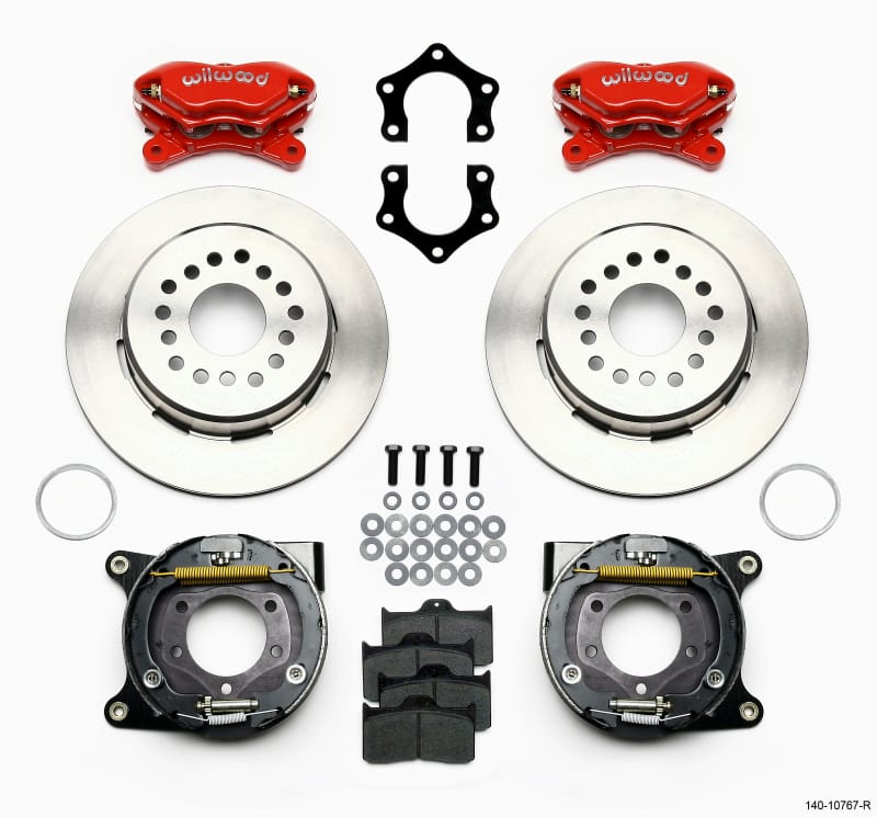Wilwood — KIT,REAR,DISC/DRUM,MOPAR/DANA,2.50 OFF GREEN/SNAP RING,1PC,BLACK POWDER COAT