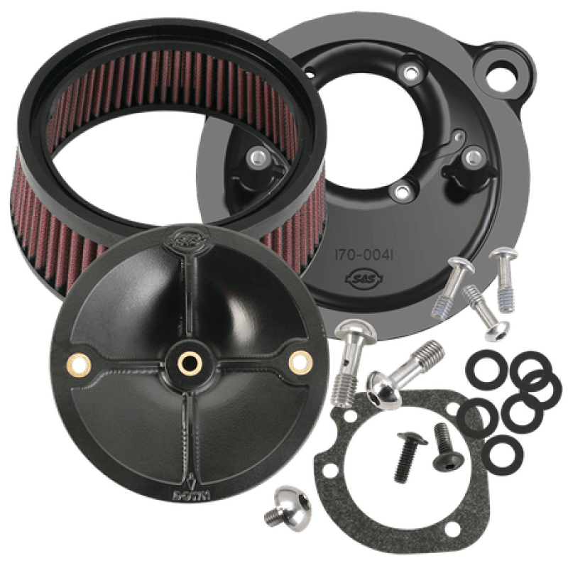 S&S Cycle — S&S Cycle 91-06 XL Sportster Models w/ Stock CV Carb Stealth Air Cleaner Kit w/o Cover