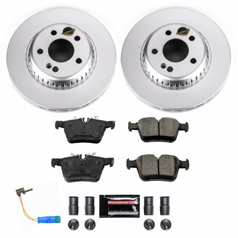 PowerStop — Genuine Geomet Coated Rotor and Carbon-Fiber Ceramic Brake Pad Kit