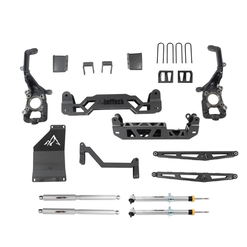 Belltech — 5-7 INCH LIFT KIT | FRONT AND REAR TRAIL PERFORMANCE STRUTS/SHOCKS - 152510TP
5-7" Lift Kit Inc. Front and Rear Trail Performance Struts/Shocks